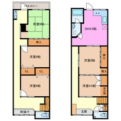 桑名駅 徒歩30分 1階の物件間取画像